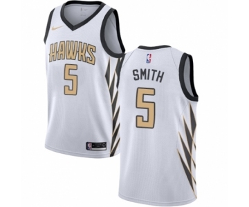 Youth Nike Atlanta Hawks #5 Josh Smith Swingman White NBA Jersey - City Edition