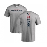 NFL Nike Houston Texans #74 Kendall Lamm Ash Backer T-Shirt