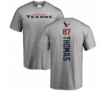 NFL Nike Houston Texans #87 Demaryius Thomas Ash Backer T-Shirt