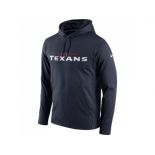 Men Houston Texans Nike Navy Circuit Wordmark Essential Performance Pullover Hoodie