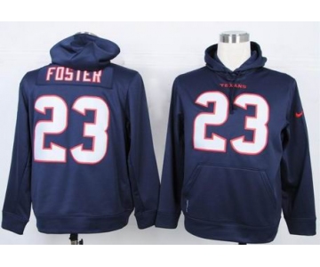 nike nfl jerseys houston texans #23 arian foster blue[pullover hooded sweatshirt] 