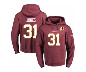 Nike Washington Redskins #31 Matt Jones Burgundy Red Name & Number Pullover NFL Hoodie