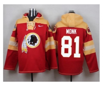Nike Washington Redskins #81 Art Monk Burgundy Red Player Pullover NFL Hoodie