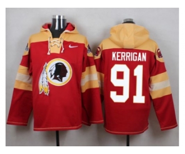 Nike Washington Redskins #91 Ryan Kerrigan Burgundy Red Player Pullover NFL Hoodie