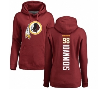 NFL Women's Nike Washington Redskins #98 Matt Ioannidis Maroon Backer Pullover Hoodie