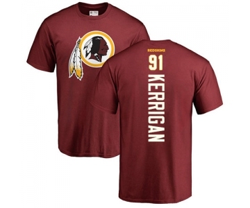 Football Washington Redskins #91 Ryan Kerrigan Maroon Backer T-Shirt