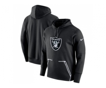 Men Oakland Raiders Nike Black Champ Drive Vapor Speed Performance Pullover Hoodie
