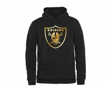Men''s Oakland Raiders Pro Line Black Gold Collection Pullover Hoodie