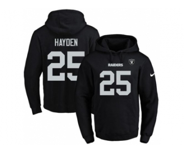 Nike Oakland Raiders #25 D.J. Hayden Black Name & Number Pullover NFL Hoodie