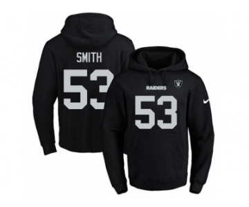 Nike Oakland Raiders #53 Malcolm Smith Black Name & Number Pullover NFL Hoodie
