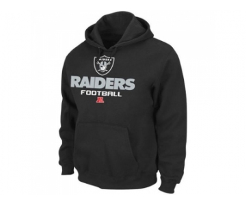 Oakland Raiders Majestic Black Critical Victory Pullover Hoodie