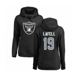 NFL Women's Nike Oakland Raiders #19 Brandon LaFell Black Name & Number Logo Pullover Hoodie