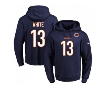 Nike Chicago Bears #13 Kevin White Navy Blue Name & Number Pullover NFL Hoodie