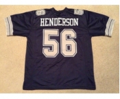 Dallas Cowboys #56 Hollywood Henderson Navy Blue Throwback Jersey