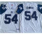 Men's Dallas Cowboys #54 Randy White White Throwback Stitched Football Jersey