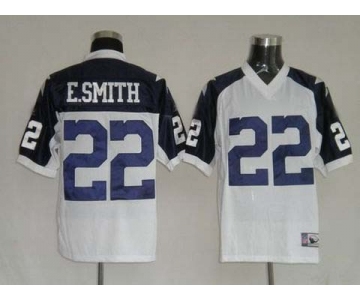 nfl dallas cowboys #22 e.smith thanksgiving white