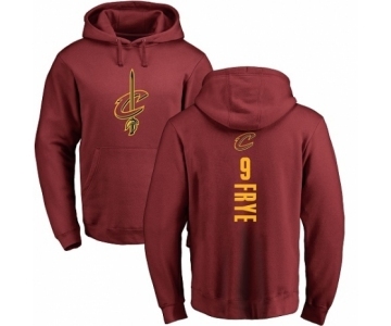 NBA Nike Cleveland Cavaliers #9 Channing Frye Maroon Backer Pullover Hoodie