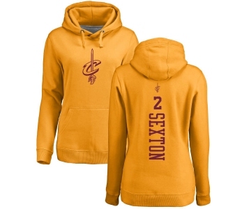 NBA Women's Nike Cleveland Cavaliers #2 Collin Sexton Gold One Color Backer Pullover Hoodie