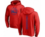 Basketball Philadelphia 76ers #0 Josh Richardson Red One Color Backer Pullover Hoodie