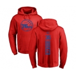 NBA Nike Philadelphia 76ers #35 Trevor Booker Red One Color Backer Pullover Hoodie