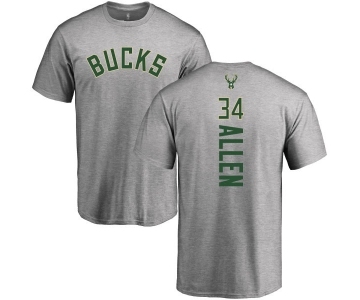 NBA Nike Milwaukee Bucks #34 Ray Allen Ash Backer T-Shirt
