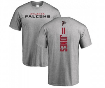 Football Atlanta Falcons #11 Julio Jones Ash Backer T-Shirt