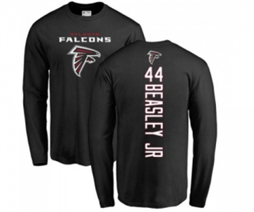 Football Atlanta Falcons #44 Vic Beasley Black Backer Long Sleeve T-Shirt