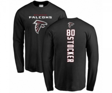Football Atlanta Falcons #80 Luke Stocker Black Backer Long Sleeve T-Shirt