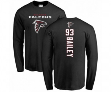 Football Atlanta Falcons #93 Allen Bailey Black Backer Long Sleeve T-Shirt