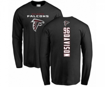 Football Atlanta Falcons #96 Tyeler Davison Black Backer Long Sleeve T-Shirt