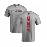 Football Atlanta Falcons #98 Takkarist McKinley Ash Backer T-Shirt