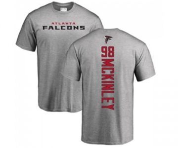 Football Atlanta Falcons #98 Takkarist McKinley Ash Backer T-Shirt