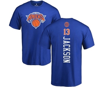 NBA Nike New York Knicks #13 Mark Jackson Royal Blue Backer T-Shirt