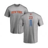 NBA Nike New York Knicks #23 Trey Burke Ash Backer T-Shirt