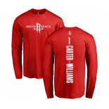 NBA Nike Houston Rockets #1 Michael Carter-Williams Red Backer Long Sleeve T-Shirt
