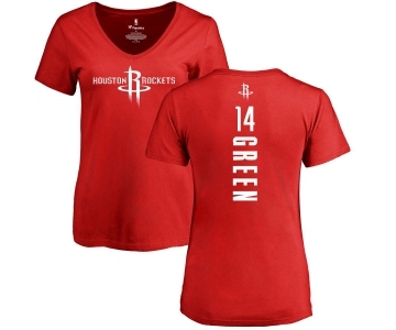 NBA Women's Nike Houston Rockets #14 Gerald Green Red Backer T-Shirt