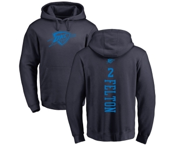 NBA Nike Oklahoma City Thunder #2 Raymond Felton Navy Blue One Color Backer Pullover Hoodie