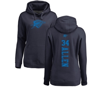 NBA Women's Nike Oklahoma City Thunder #34 Ray Allen Navy Blue One Color Backer Pullover Hoodie