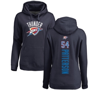 NBA Women's Nike Oklahoma City Thunder #54 Patrick Patterson Navy Blue Backer Pullover Hoodie