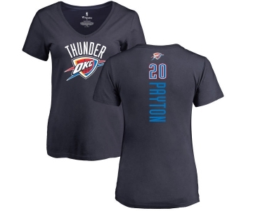 NBA Women's Nike Oklahoma City Thunder #20 Gary Payton Navy Blue Backer T-Shirt