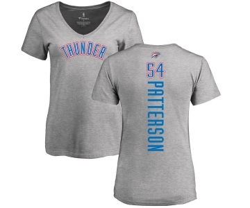 NBA Women's Nike Oklahoma City Thunder #54 Patrick Patterson Ash Backer T-Shirt