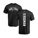 NBA Nike San Antonio Spurs #10 Dennis Rodman Black Backer T-Shirt