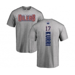 NHL Adidas Edmonton Oilers #17 Jari Kurri Ash Backer T-Shirt