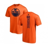 NHL Adidas Edmonton Oilers #60 Olivier Rodrigue Orange One Color Backer T-Shirt