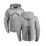 NBA Nike Toronto Raptors #1 Tracy Mcgrady Ash Backer Pullover Hoodie