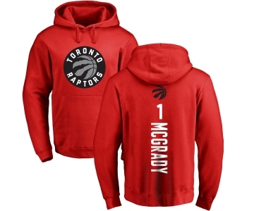 NBA Nike Toronto Raptors #1 Tracy Mcgrady Red Backer Pullover Hoodie