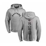 NBA Nike Toronto Raptors #15 Vince Carter Ash Backer Pullover Hoodie