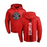 NBA Nike Toronto Raptors #15 Vince Carter Red Backer Pullover Hoodie