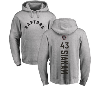 NBA Nike Toronto Raptors #43 Pascal Siakam Ash Backer Pullover Hoodie