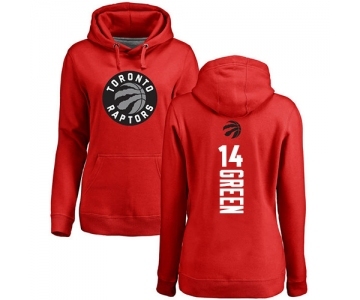 NBA Women's Nike Toronto Raptors #14 Danny Green Red Backer Pullover Hoodie
